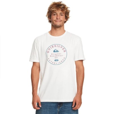 тениска,мъжки,тениски,quiksilver,circle,trim,short,sleeve,t,shirt,white