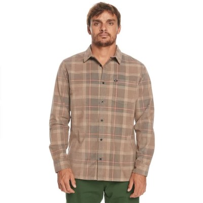 риза,с,дълъг,ръкав,мъжки,ризи,quiksilver,oakenhead,long,sleeve,shirt,brown,(fossil,oakenhead)