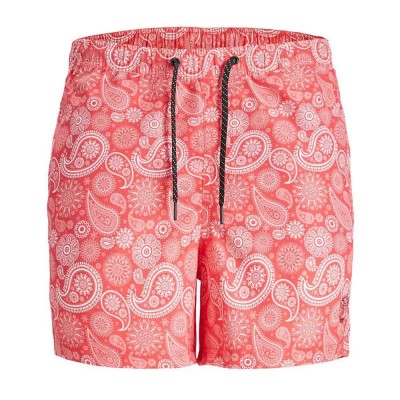 бански,гащета,мъжки,бански,костюми,jack,&,jones,jpstfiji,paisley,swimming,shorts,pink,(red)
