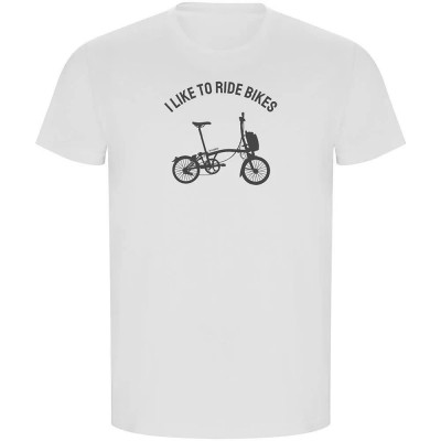 тениска,мъжки,тениски,kruskis,i,like,to,ride,bikes,eco,short,sleeve,t,shirt,white