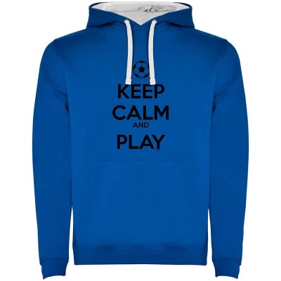 суичър,мъжки,пуловери,kruskis,keep,calm,and,play,football,two,colour,hoodie,royal,blue,white,(blue)