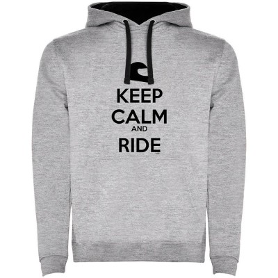 суичър,мъжки,пуловери,kruskis,keep,calm,and,ride,hoodie,heather,grey,black,(grey)