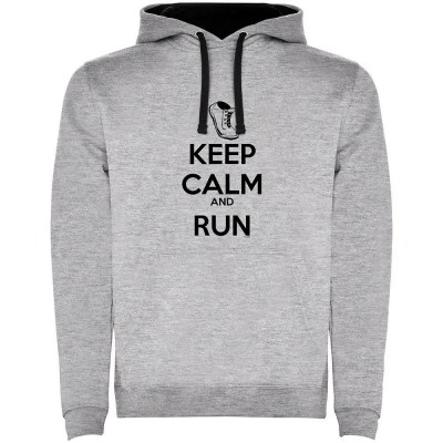 суичър,мъжки,пуловери,kruskis,keep,calm,and,run,two,colour,hoodie,heather,grey,black,(grey)
