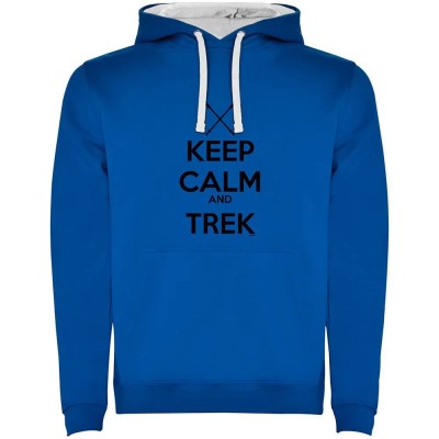 суичър,мъжки,пуловери,kruskis,keep,calm,and,trek,two,colour,hoodie,royal,blue,white,(blue)
