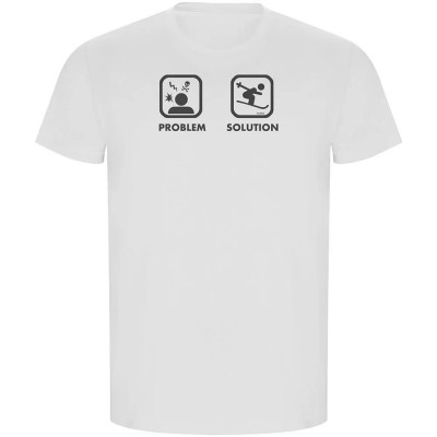 тениска,мъжки,тениски,kruskis,problem,solution,ski,eco,short,sleeve,t,shirt,white