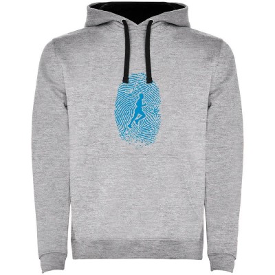 суичър,мъжки,пуловери,kruskis,runner,fingerprint,two,colour,hoodie,heather,grey,black,(grey)