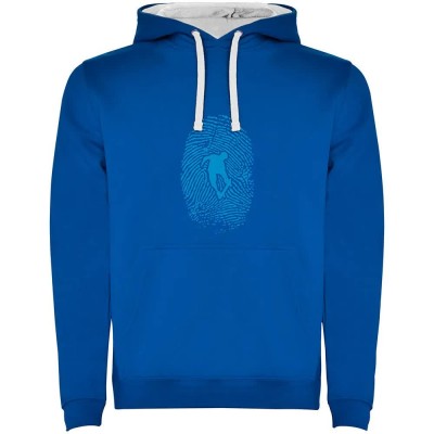 суичър,мъжки,пуловери,kruskis,skateboarder,fingerprint,two,colour,hoodie,royal,blue,white,(blue)