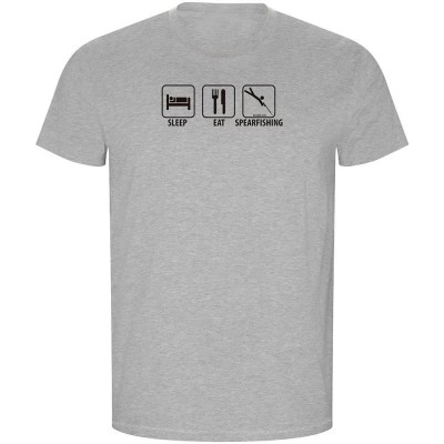 тениска,мъжки,тениски,kruskis,sleep,eat,and,sperfishing,eco,short,sleeve,t,shirt,heather,grey,(grey)