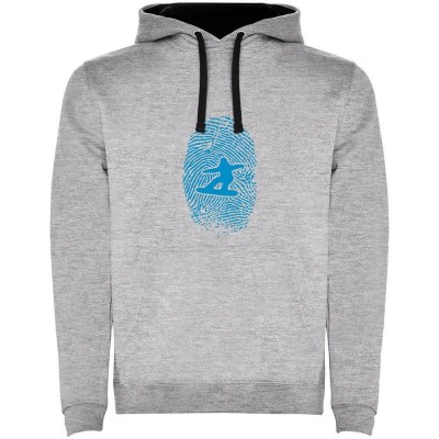 суичър,мъжки,пуловери,kruskis,snowboarder,fingerprint,two,colour,hoodie,heather,grey,black,(grey)