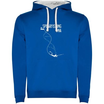 суичър,мъжки,пуловери,kruskis,spearfishing,dna,two,colour,hoodie,royal,blue,white,(blue)