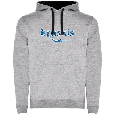 суичър,мъжки,пуловери,kruskis,spearfishing,two,colour,hoodie,heather,grey,black,(grey)