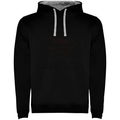 суичър,мъжки,пуловери,kruskis,surf,at,own,risk,two,colour,hoodie,black,grey,(black)
