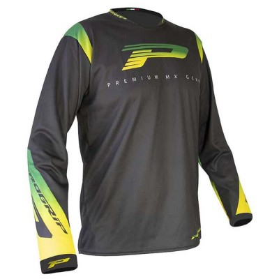 блуза,с,дълъг,ръкав,мъжки,тениски,дамски,тениски,progrip,7015,370,long,sleeve,jersey,grey,(dark,grey,green,yellow)