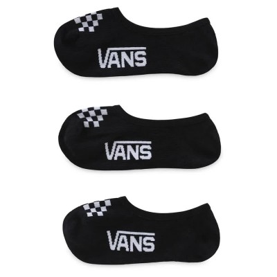чорапи,детски,чорапи,vans,classic,canoodle,no,show,socks,3,pairs,black,white,(black)