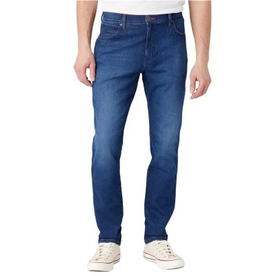дънки,мъжки,панталони,wrangler,river,tapered,fit,jeans,blue