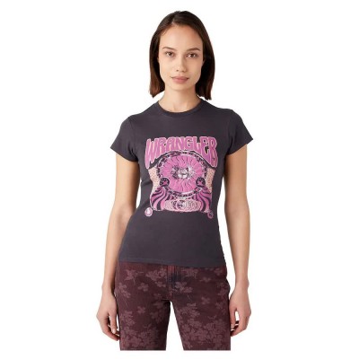 тениска,дамски,тениски,wrangler,shrunken,band,short,sleeve,t,shirt,black,(faded,black)