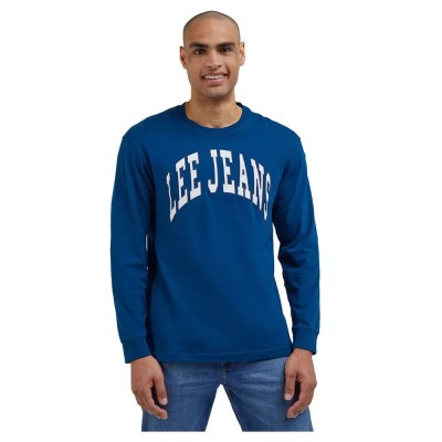 тениска,мъжки,тениски,lee,ls,varsity,tee,long,sleeve,t,shirt,blue,(royal,teal)