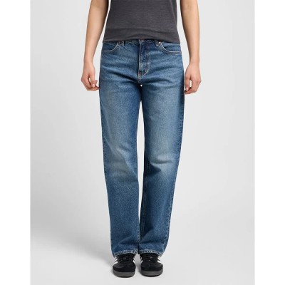дънки,дамски,панталони,lee,rider,classic,straight,fit,jeans,blue