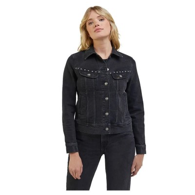 яке,дамски,якета,и,палта,lee,rider,jacket,denim,jacket,midnight,peace,(black)