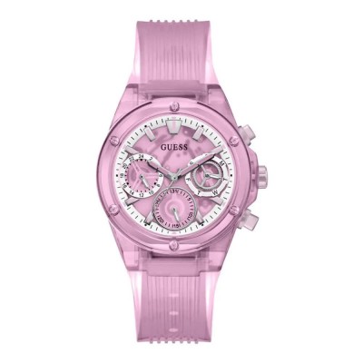 часовник,часовници,guess,athena,watch,clear,(pink)