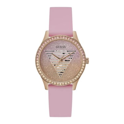 часовник,часовници,guess,lady,idol,watch,pink,(golden)