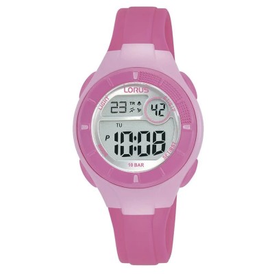 часовник,часовници,lorus,watches,digital,polyurethane,watch,clear,(pink)
