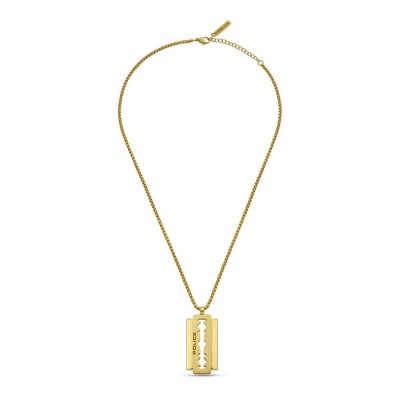 бижутерия,police,razorblade,necklace,golden
