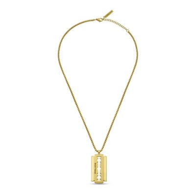 бижутерия,police,razorblade,necklace,golden,(gold)