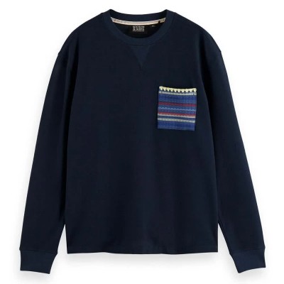 тениска,мъжки,тениски,scotch,&,soda,173003,long,sleeve,t,shirt,blue