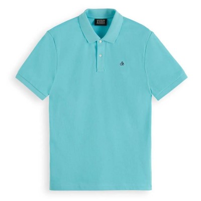 мъжки,блузи,с,яка,scotch,&,soda,173044,short,sleeve,polo,blue