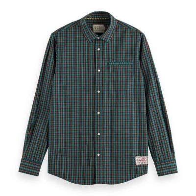 карирана,риза,мъжки,ризи,scotch,&,soda,174533,long,sleeve,shirt,green,blue,(blue,green,check)