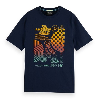тениска,мъжки,тениски,scotch,&,soda,174568,short,sleeve,t,shirt,blue