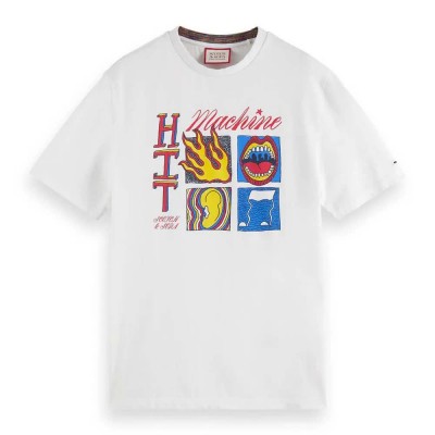тениска,мъжки,тениски,scotch,&,soda,174575,short,sleeve,t,shirt,white