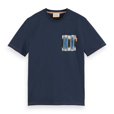 тениска,мъжки,тениски,scotch,&,soda,174589,short,sleeve,t,shirt,blue