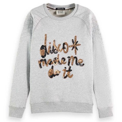 блуза,дамски,блузи,scotch,&,soda,173242,sweatshirt,grey