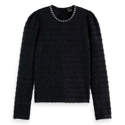 тениска,дамски,тениски,scotch,&,soda,173288,long,sleeve,t,shirt,grey,(charcoal)