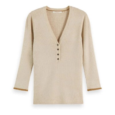 блуза,дамски,пуловери,дамски,плетени,дрехи,scotch,&,soda,173341,sweater,beige,(oatmeal,melange)