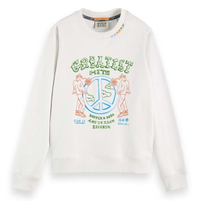 блуза,дамски,блузи,scotch,&,soda,174805,sweatshirt,white