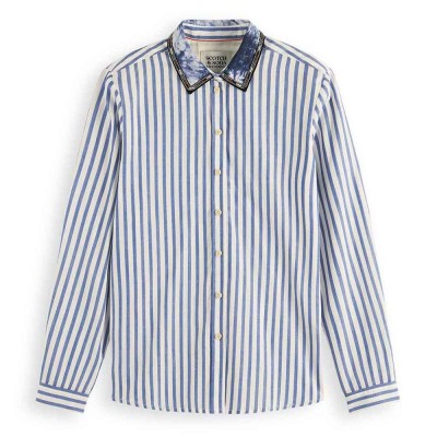 риза,с,дълъг,ръкав,дамски,блузи,дамски,ризи,scotch,&,soda,174965,long,sleeve,shirt,blue
