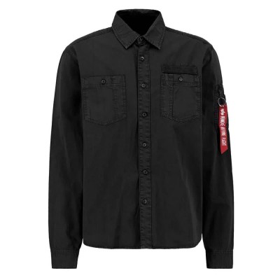 риза,с,дълъг,ръкав,мъжки,ризи,alpha,industries,air,force,emb,long,sleeve,shirt,black,(black)