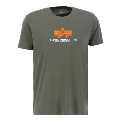 тениска,мъжки,тениски,alpha,industries,basic,rubber,short,sleeve,t,shirt,green