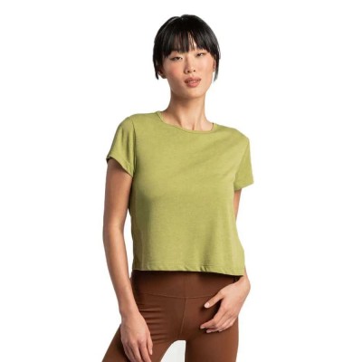 тениска,дамски,тениски,lolë,everyday,short,sleeve,v,neck,t,shirt,kelp,(green)