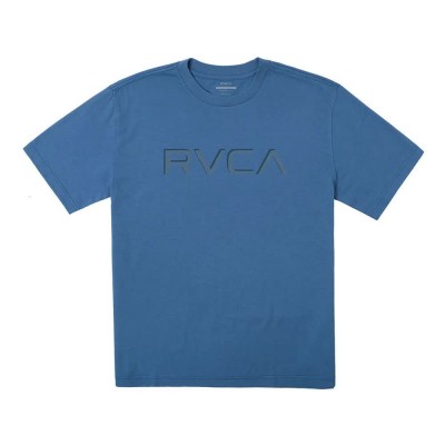 тениска,мъжки,тениски,rvca,big,embossed,short,sleeve,t,shirt,blue,(cool,blue)
