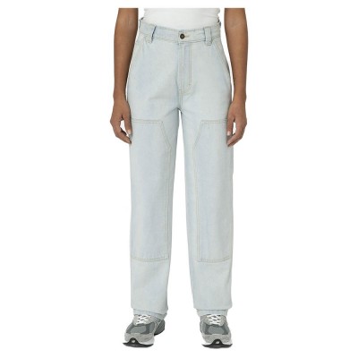 дънки,дамски,панталони,dickies,madison,double,knee,jeans,white