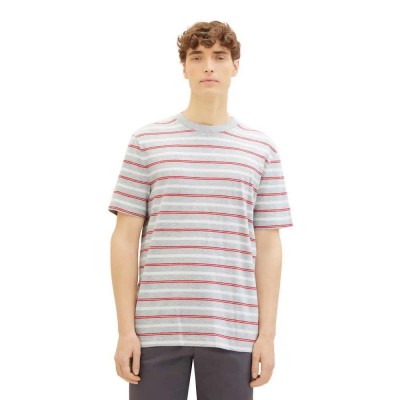 тениска,мъжки,тениски,tom,tailor,1039591,striped,short,sleeve,t,shirt,red,(grey,white,red,yd,stripe)