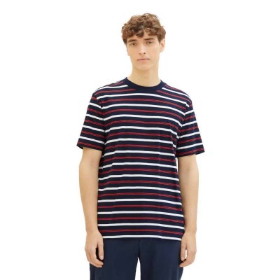 тениска,мъжки,тениски,tom,tailor,1039591,striped,short,sleeve,t,shirt,red,(navy,white,red,yd,stripe)
