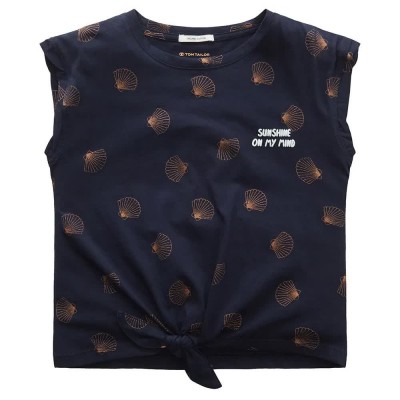 тениска,детски,тениски,tom,tailor,1031834,knotted,top,sleeveless,t,shirt,blue,(navy,copper,shell,design)