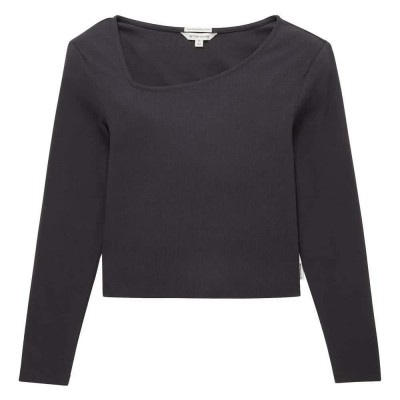тениска,детски,тениски,tom,tailor,1038984,cropped,rib,long,sleeve,t,shirt,grey,(coal,grey)