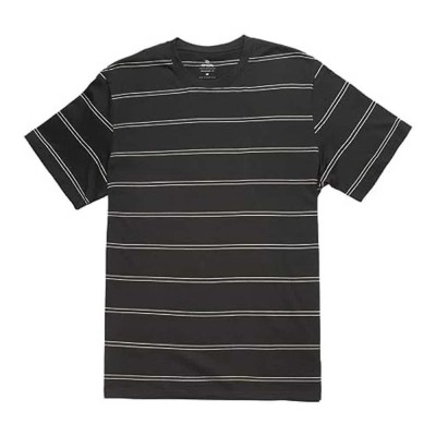 тениска,мъжки,тениски,rip,curl,plain,stripe,short,sleeve,t,shirt,washed,black,(black)