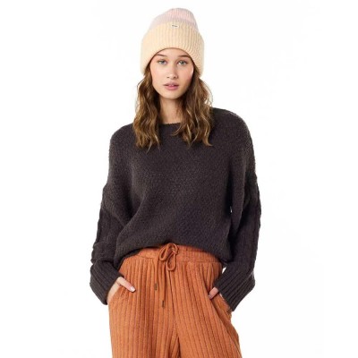 блуза,дамски,пуловери,дамски,плетени,дрехи,rip,curl,soleilo,sweater,black